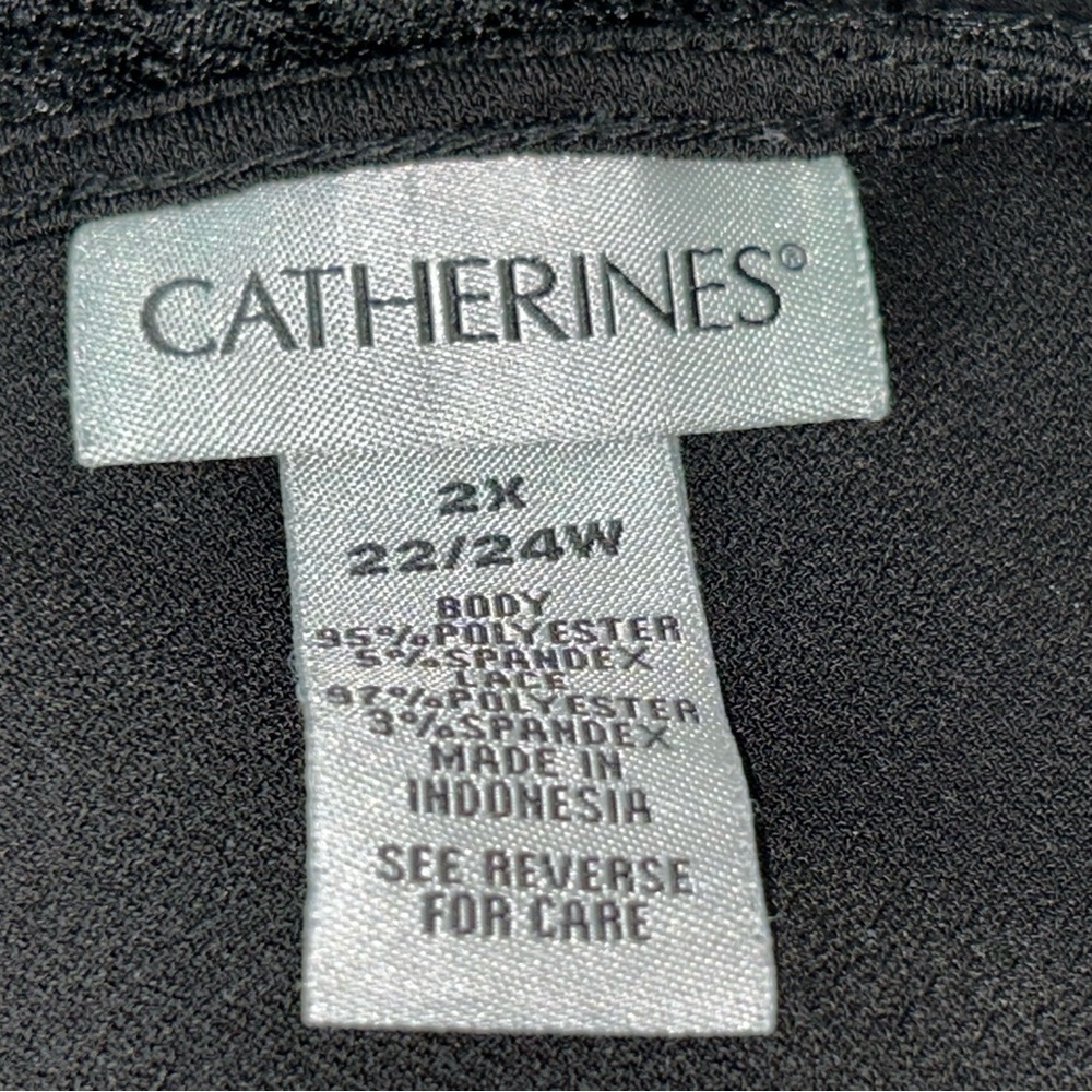 Catherines Black Lace Maxi Dress‎ 2X 22/24W - Picture 13 of 14